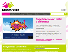 Tablet Screenshot of cashforkids.uk.com